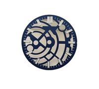 Saharuse 1pc quadrante dell'orologio 28,5mm Scava Fuori Blu/Nero/Grigio Adatto for movimenti NH38 NH70 NH72 Accessori for Il Viso(No 2)