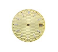Saharuse Orologio con quadrante da 1 Pezzo 28,5 mm, datario a Ore 3, Luminoso, Adatto for Movimento NH35/NH36(No.6)