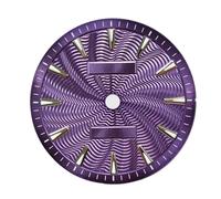Saharuse Orologio da Uomo con quadrante 1pc 28,5 mm Adatto for Gli Accessori for Il Viso Grana dell'onda del Movimento NH35/NH34/Miyota8215(Purple)