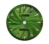 Saharuse Orologio da Uomo con quadrante 1pc 28,5 mm Adatto for Gli Accessori for Il Viso Grana dell'onda del Movimento NH35/NH34/Miyota8215(Green)