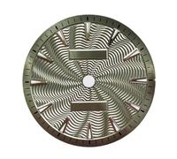 Saharuse Orologio da Uomo con quadrante 1pc 28,5 mm Adatto for Gli Accessori for Il Viso Grana dell'onda del Movimento NH35/NH34/Miyota8215(Grey)