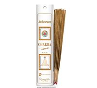 Sahasrara Chakra Incense 20 Sticks, numero 7 colore bianco, Natural & Hand Rolled, Fiore D'Oriente