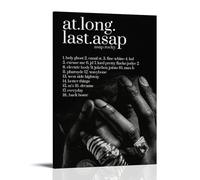 SAHDU I REWNRN A$ap Rocky '90s At.Long.Last.A$ap. Tracklist' Poster estetico artistico da parete decorativo vintage su tela per soggiorno e camera da letto (60 x 90 cm) con cornice