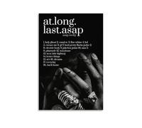 SAHDU I REWNRN A$ap Rocky '90s At.Long.Last.A$ap. Tracklist' Poster estetico artistico da parete decorativo vintage su tela per soggiorno e camera da letto 40 x 60 cm, senza cornice