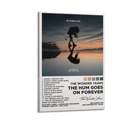 SAHDU I REWNRN Poster con album "The Hum Goes On Forever" di Wonder Years su tela, decorazione artistica da parete, stile vintage, per soggiorno e camera da letto, 20 x 30 cm, con cornice