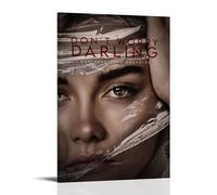 SAHDU I REWNRN Poster con scritta "Don't Worry Darling", stampa artistica da parete estetica decorativa vintage su tela per soggiorno, camera da letto, 60 x 90 cm, con cornice