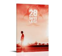 SAHDU I REWNRN Poster decorativo da parete con scritta "28 Days Later", stampa artistica da parete in stile vintage, per soggiorno, camera da letto, 20 x 30 cm, con cornice
