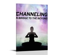 SAHDU I REWNRN Poster decorativo da parete in stile vintage con motivo "Channeling A Bridge to The Beyond" su tela, per soggiorno, camera da letto, 20 x 30 cm, con cornice