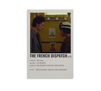 SAHDU I REWNRN The French Dispatch - Poster estetico decorativo da parete, stile vintage, su tela, per soggiorno, camera da letto, 40 x 60 cm, senza cornice