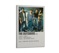SAHDU I REWNRN The Outsiders - Poster estetico da parete, decorazione artistica da parete vintage, su tela, per soggiorno, camera da letto, 40 x 60 cm, con cornice