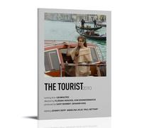 SAHDU I REWNRN The Tourist Posters - Poster decorativo da parete su tela, stile vintage, per soggiorno, camera da letto, 50 x 75 cm, con cornice