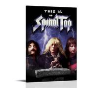 SAHDU I REWNRN This Is Spinal Tap, poster decorativo da parete estetico, decorazione artistica da parete, vintage, su tela, per soggiorno, camera da letto, 60 x 90 cm, con cornice