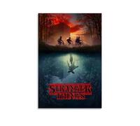 SAHEAWEBWBAE Poster estetico artistico da parete su tela, stile vintage, motivo: Stranger Things, decorazione artistica da parete per soggiorno e camera da letto, 50 x 75 cm, senza cornice