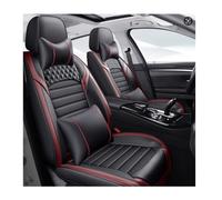 SAHFEE Coprisedili universali per auto per VW Volkswagen Jetta 6 Bora T ROC T ROC ST Cross Lupo E Up Beetle GTI 6 accessori per auto, nero-rosso