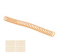Sahgsa 20 Bobine di Rilegatura a Spirale in plastica, 19 mm, Diametro Interno 3/4", 30 Fori, spirali per quaderni A4 e A5, Arancione., #712