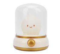 Sahgsa Accogliente e carina luce notturna al cherosene, 800 mAh, lampada notturna in silicone, per camera da letto, comodino con timer e funzioni dimmerabili