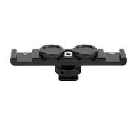 Sahgsa Barra di Prolunga per Fotocamera Supporto Doppio per Slitta Fredda per Monitor Microfono, Staffa in Lega di Alluminio con Blocco di Sicurezza per Fotografia con Fotocamera DSLR