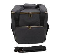 Sahgsa Borsa di Stoccaggio del Record Portatile con Spalla Cinghia - Organizzatore Inferiore Imbottito Contiene 45pcs 12 "LPS | Custodia da Viaggio per le Raccolte Record
