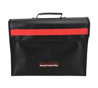 Sahgsa Borsa per Documenti Impermeabile Ignifuga di Grande capacità per Oggetti di Valore con Chiusura a Cerniera per Viaggi in Ufficio a Casa
