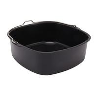 Sahgsa Botte per friggitrice, antiaderente, vassoio per friggitrice, fai da te, robusta teglia per pizza, botte per torte con manico, pane, cestino per torte, accessori per friggitrice ad aria (7