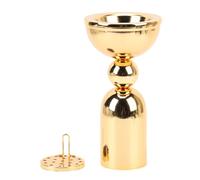 Sahgsa Bruciatore Cono di Incenso in Stile Mediorientale D'oro - Porta di Incenso Decorativo per Decorazioni Interne Domestiche, Yoga e Aromaterapia di Meditazione