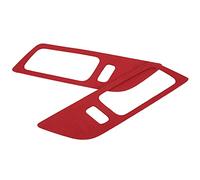 Sahgsa Cornice della maniglia della porta interna precisa Sostituzione della decalcomania Roughout per il 2015-2021 - Interni di lusso per LHD - Confezione da 2 (rosso)