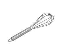 Sahgsa Frusta in acciaio inox, mazza manuale a 6 fili, cottura a casa per cucinare, mescolare, frusta (racchetta per uova da 10 pollici in acciaio inox)