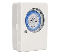 Sahgsa Interruttore di Controllo del Tempo Meccanico Timer di Precisione Ad Alta Efficienza Energetica per Uso Domestico e in Ufficio Lega di Alluminio ABS