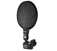 Sahgsa Mini Beauty Dish Rotondo Softbox Diffusore Flash per, Materiale Premium con Eccellente Trasmissione per Ombre Morbide, Facile Installazione con Cinturino Regolabile con Gancio e Anello, (40