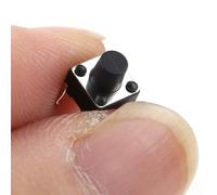 Sahgsa Mini Interruttore a Pulsante Tattile 100 Pezzi Micro Interruttore Tattile Facile da Installare per Circuito Stampato 6 X 6 X 7 Mm