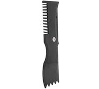 Sahgsa Modello per Modellare la Barba Strumento per Modellare la Barba Rotante Efficiente per un Taglio Preciso Dell'attaccatura dei Capelli Scollatura Pizzetto per Uomo Plastica Nera