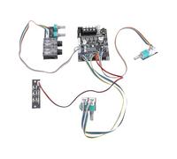 Sahgsa Modulo Amplificatore Bluetooth Scheda Amplificatore di Potenza Audio a 2.1 Ad Alta Potenza per L'intrattenimento Domestico Rame 5 Tappi per Manopole 1 Scheda PCB 16 Accessori