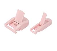 Sahgsa Portatile 2 Pz Carino Piegaciglia Set di Lunga Durata Ampio Angolo di Sollevamento Ciglia Parziale Strumento di Curling per Truccatori ABS Resina Silicone Pad (Rosa)