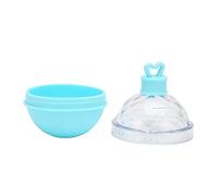 Sahgsa Stampi per ghiaccio, gelatiera, a prova di perdite, grandi stampi per ghiaccio, facile da sciogliere, antipolvere, macchina per formare ghiaccio rotonda, whisky, cocktail, caffè e acqua (blu)