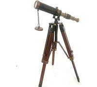 Sahil Nautical Telescopio marittimo del telescopio d'ottone con il supporto di legno del treppiede Collectibl