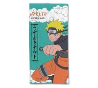 SAHINLER créateur d'univers Naruto Shippuden - Asciugamano da spiaggia Naruto Uzumaki 75 x 150 cm, 300 GSM, 100% cotone, blu