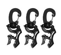 Sahkgye 3 Pezzi Series Supporto Tubo Immersione Morsetto Doppio Tubo BCD Immersione Sub-con Fibbia a Moschettone per Accessori per Immersione