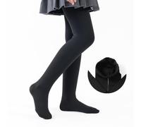 Sahunfri Collant In Pelliccia Per Ragazze In Crescita, Collant Termico Scolastico Per Età Da 3 A 14 Anni (IT, Età, 3 anni, 4 anni, Regular, Standard, Nero)