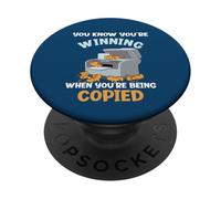 Sai che stai vincendo quando vieni copiato Cute Copycat PopSockets PopGrip Adesivo