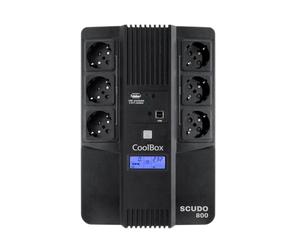 Sai Coolbox 800VA Batteria Piombo 7Ah 8h LCD USB Protezione Completa
