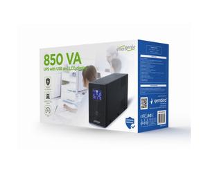 Sai Gembird 850VA Batteria VRLA 20 Minuti Protezione Sovraccarichi USB LCD
