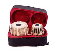SAI Musicals, set tamburo Tabla da 3,5 kg in rame Bayan - Designer Carving, Sheesham Tabla Dayan, borsa imbottita, libro, martello, cuscini, copertura, Tabla strumento musicale (PDI-CJH)
