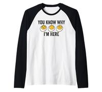 Sai perché Sono Qui Funny Thanksgiving Deviled Eggs Maglia con Maniche Raglan
