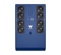 Woxter Multibase UPS 1200VA/720W - Sistema di Alimentazione Ininterrotta, 8 Prese Schuko, 4 Porte USB, Blu