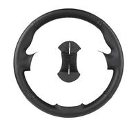 SAIBOL Coprivolanti Fai da Te su Misura Copertura del Volante dell'automobile per Seat per Leon per Alhambra per Toledo 2011 2010 2012 Volante in Pelle Wrap Coprivolante (Colore : Nero)