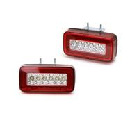 SAIBOL Fanali Posteriori Fendinebbia Posteriore A LED 3 In 1 Con Luce Di Retromarcia Per Benz W463 Classe G G550 G500 G63 G55 Per AMG 1986-2015 2016 2017 2018 Fari Posteriori(Red Clear Lens)