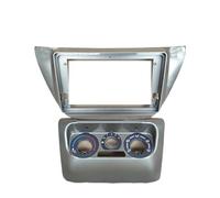 SAIBOL Pannello Radio 9 Pollici per Mitsubishi per Lancer IX 2004 2005 2006 Car Multimedia Cornice Radio Audio Cruscotto Pannello Fasce Mascherina Telaio(Only Frame Silver)