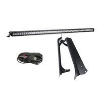 SAIBOL Per Jeep Per Wrangler Per TJ 1997-2006 Barra Luminosa Lavoro A LED 3D Dritta E Sottile 52 Pollici 250W Con Staffe Montaggio Sul Tetto Set Cablaggi Auto Fari Fendinebbia