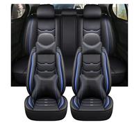 SAIBOL Per Tutti I Molli Per Captur Per Logan Per Kadjar Trafic Per Scenic Bracciolo Auto-Styling Universale In Pelle Copertura Di Se Ll'automobile Set Completo coprisedili(Black blue pillow)