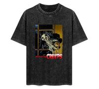 Saicheng Graphic Night of The Creeps T Retro 1980S Zombie Horror Sci Fi Movie Graphic Tee T-Shirt Black 3XL